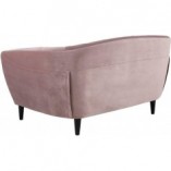Sofa welurowa 2-os. Ria Actona | Różowa, 150cm - Stylowy Salon