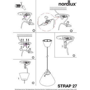 Lampa wisząca Strap biała | Skandynawski design | Design For The People