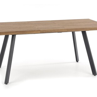 Stół rozkładany loft Berlin 140x85 orzech/czarny marki Halmar