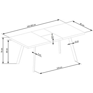 Stół rozkładany loft Berlin 140x85cm Halmar - Stylowy i funkcjonalny!