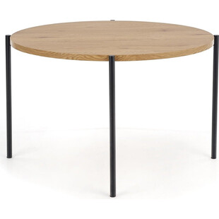 Stół okrągły loft Morgan 120cm Halmar - Dąb Złoty/Czarny