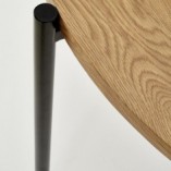 Stół okrągły loft Morgan 120cm Halmar - Dąb Złoty/Czarny