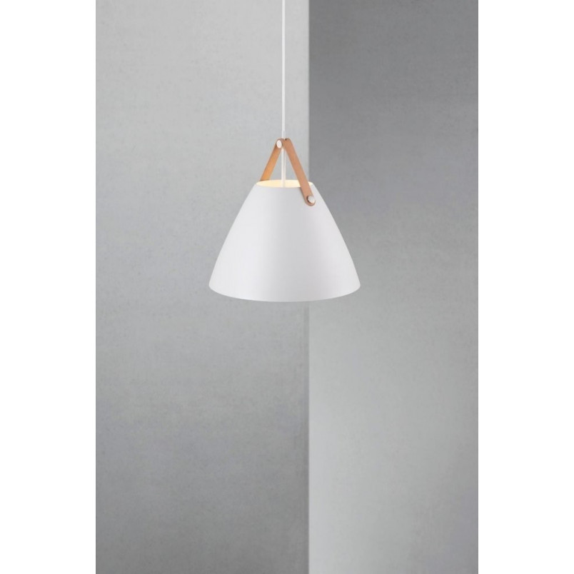 Lampa wisząca Strap biała | Design For The People