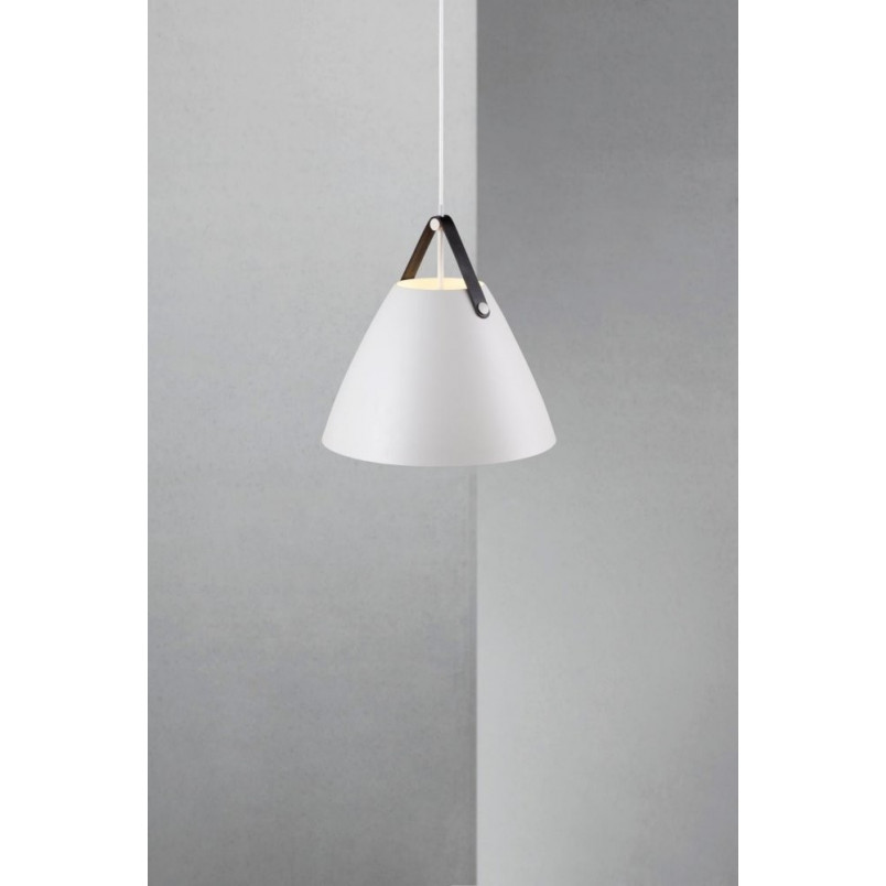 Lampa wisząca Strap biała | Design For The People