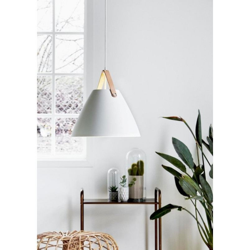 Lampa wisząca Strap biała | Design For The People