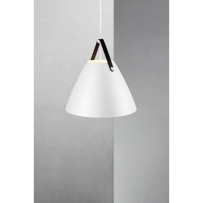 Lampa wisząca Strap biała | Design For The People