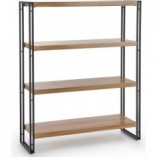 Regał Industrialny Bolivar 110cm - Halmar | Dąb Złoty/Czarny