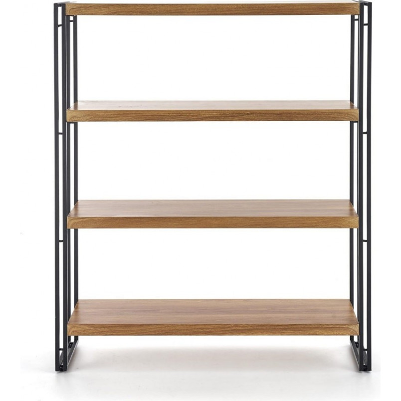 Regał Industrialny Bolivar 110cm - Halmar | Dąb Złoty/Czarny