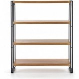 Regał Industrialny Bolivar 110cm - Halmar | Dąb Złoty/Czarny