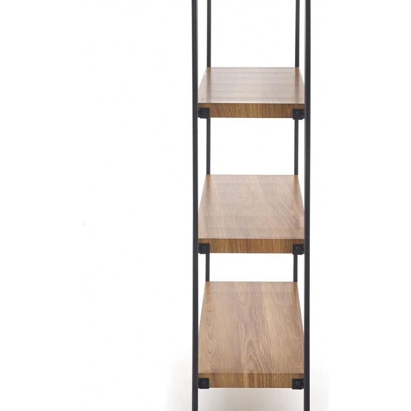 Regał Industrialny Bolivar 110cm - Halmar | Dąb Złoty/Czarny