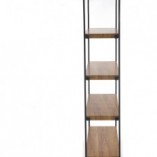 Regał industrialny Bolivar Halmar | Dąb Złoty/Czarny 155cm