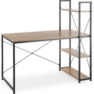 Biurko industrialne Narvik 120cm Halmar | Dąb sonoma/czarny
