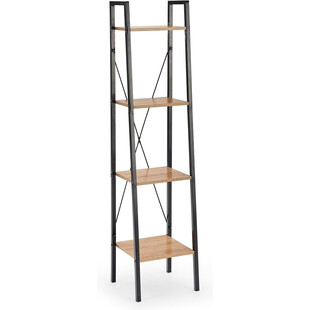 Regał Industrialny Narvik 148cm - Halmar | Dąb Sonoma/Czarny