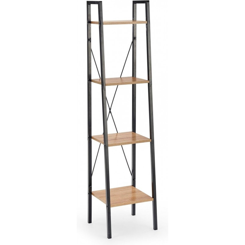 Regał Industrialny Narvik 148cm - Halmar | Dąb Sonoma/Czarny