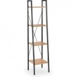 Regał Industrialny Narvik 148cm - Halmar | Dąb Sonoma/Czarny