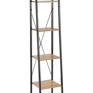 Regał Industrialny Narvik 148cm - Halmar | Dąb Sonoma/Czarny