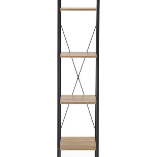 Regał Industrialny Narvik 148cm - Halmar | Dąb Sonoma/Czarny