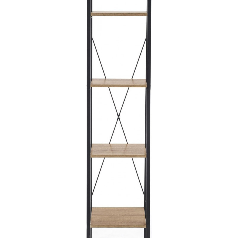 Regał Industrialny Narvik 148cm - Halmar | Dąb Sonoma/Czarny