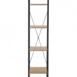 Regał Industrialny Narvik 148cm - Halmar | Dąb Sonoma/Czarny