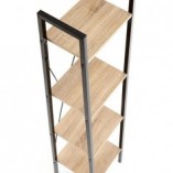 Regał Industrialny Narvik 148cm - Halmar | Dąb Sonoma/Czarny