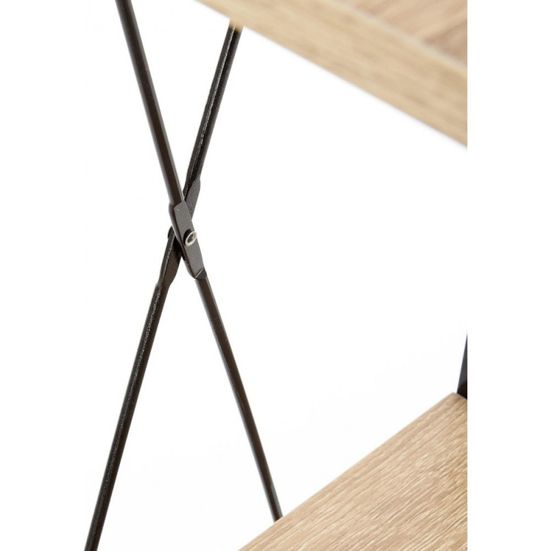 Regał Industrialny Narvik 148cm - Halmar | Dąb Sonoma/Czarny