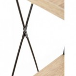 Regał Industrialny Narvik 148cm - Halmar | Dąb Sonoma/Czarny