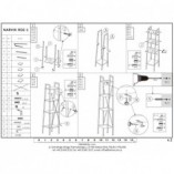 Regał Industrialny Narvik 148cm - Halmar | Dąb Sonoma/Czarny