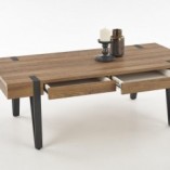 Ława industrialna Tuluza Halmar | 120x55cm | Orzech