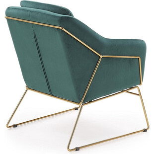 Fotel Soft III Halmar: Zielony, Złote Nogi - Komfort i Elegancja