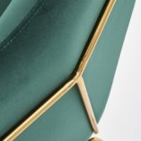 Fotel Soft III Halmar: Zielony, Złote Nogi - Komfort i Elegancja