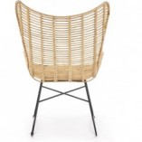 Fotel rattanowy Indiana Halmar - Jasne drewno, styl boho