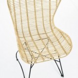 Fotel rattanowy Indiana Halmar - Jasne drewno, styl boho