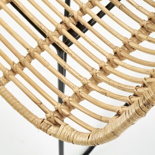 Fotel rattanowy Indiana Halmar - Jasne drewno, styl boho
