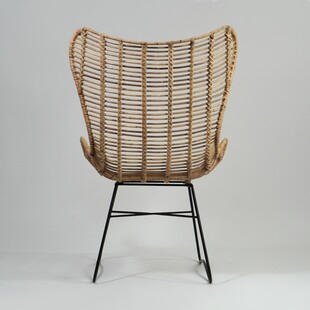 Fotel rattanowy Indiana Halmar - Jasne drewno, styl boho