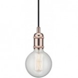 Lampa wisząca miedziana Nordlux Avra - Industrialny design