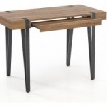 Biurko Industrialne Halmar B-39 110cm - Orzech/Czarny | Sklep z Meble