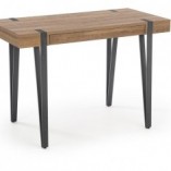Biurko Industrialne Halmar B-39 110cm - Orzech/Czarny | Sklep z Meble