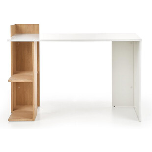 Biurko skandynawskie Fino 122cm - Halmar | Biały/Dąb
