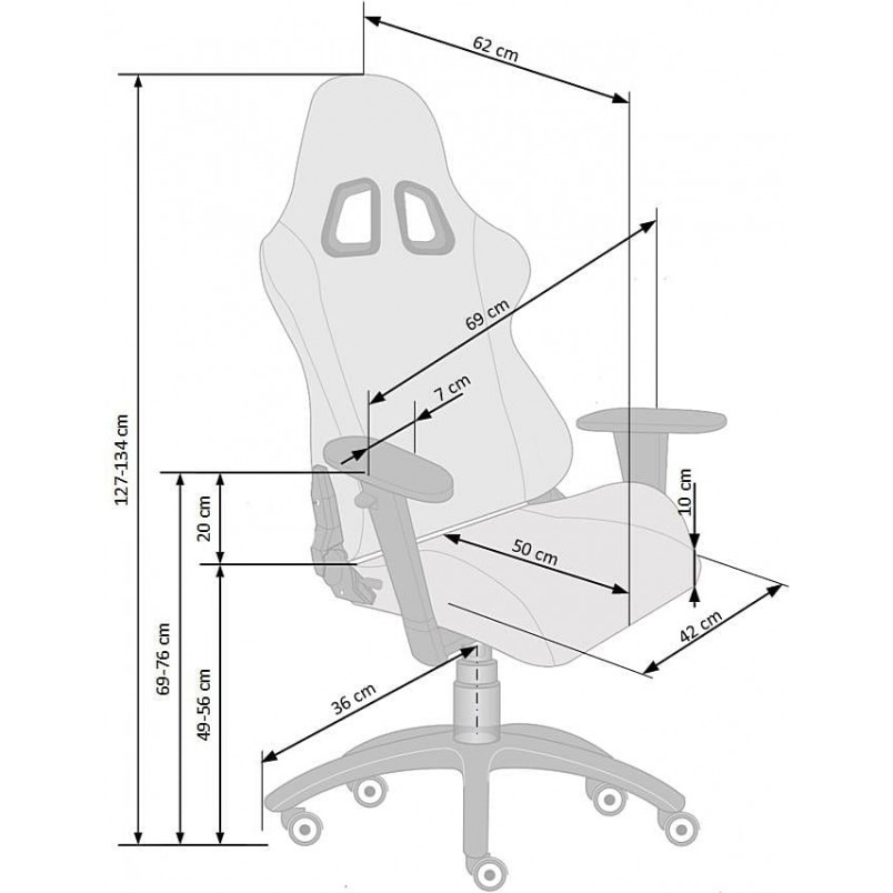 Fotel komputerowy Drake Halmar | Ergonomiczny i wygodny