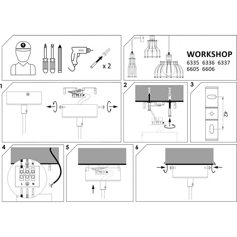 Lampa Wisząca Loft Czarna Workshop - Nowodvorski | E27