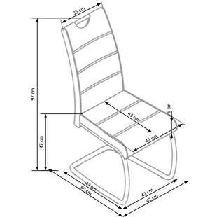 Krzesło tapicerowane Halmar K349 - Nowoczesny design, Komfort i styl
