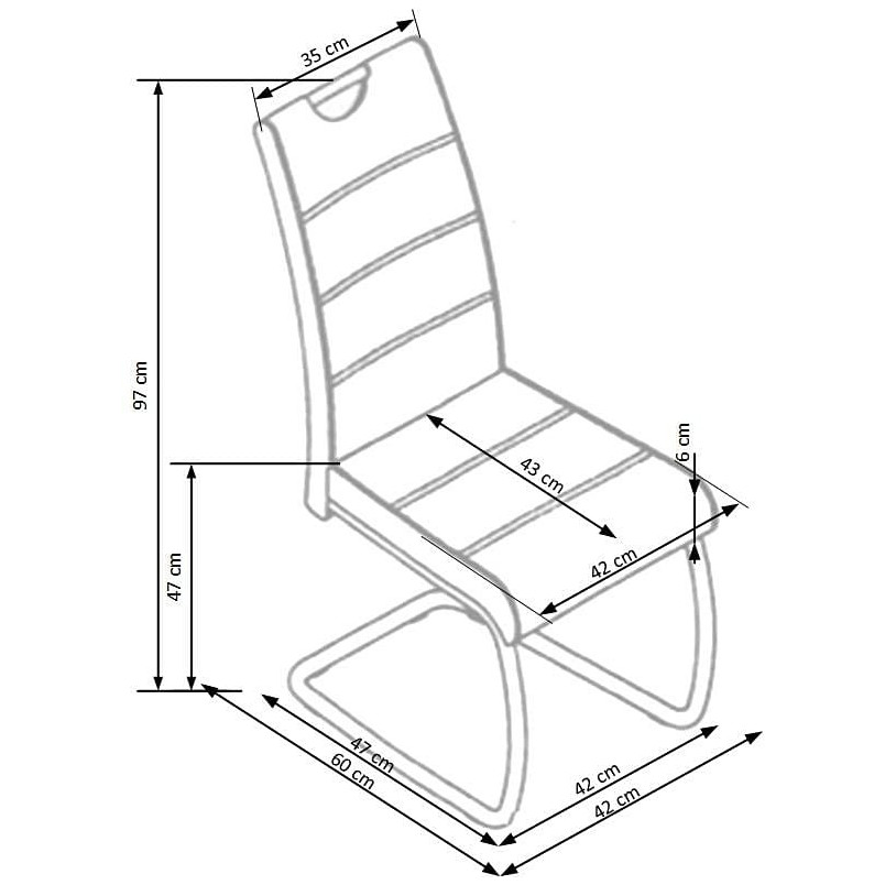 Krzesło tapicerowane Halmar K349 - Nowoczesny design, Komfort i styl