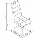 Krzesło tapicerowane Halmar K349 - Nowoczesny design, Komfort i styl