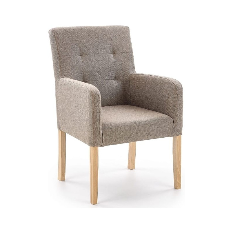 Fotel klubowy Filo beż/dąb Halmar - Komfortowy design