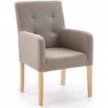 Fotel klubowy Filo beż/dąb Halmar - Komfortowy design