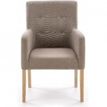 Fotel klubowy Filo beż/dąb Halmar - Komfortowy design