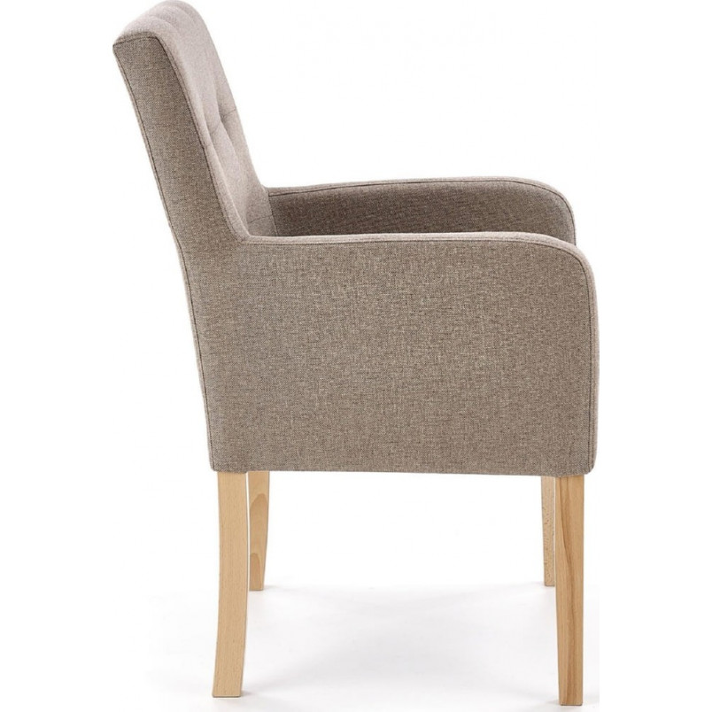 Fotel klubowy Filo beż/dąb Halmar - Komfortowy design