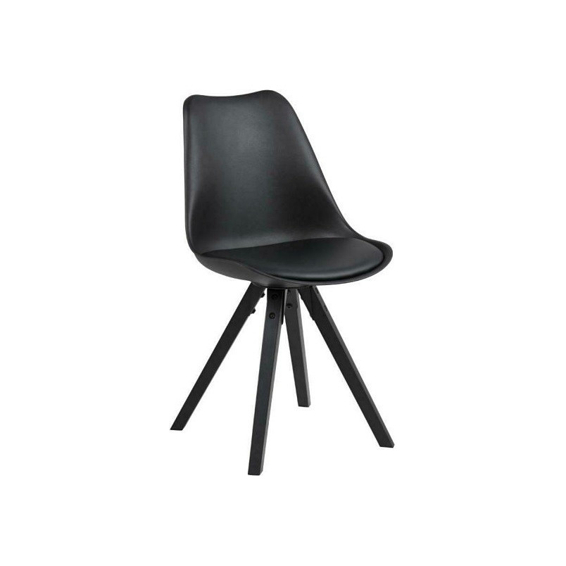 Krzesło Actona Dima czarne - Designerski komfort i styl