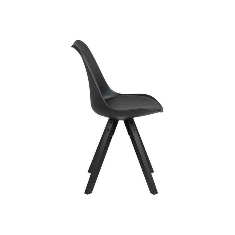 Krzesło Actona Dima czarne - Designerski komfort i styl