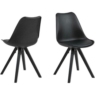 Krzesło Actona Dima czarne - Designerski komfort i styl